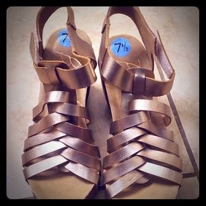 Rose Gold Platform shoes